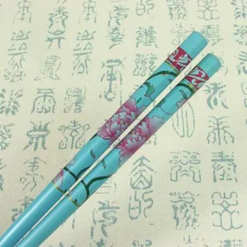 1/2/4 buc Stil Etnic Manual stick de Păr de Epocă Pictura ac de par Colorate din Lemn Natural de Flori de Mireasa Japoneză agrafa Print