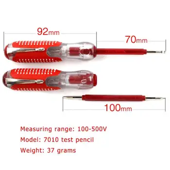 100-500V 2 in 1 Multi-funcție Electrică Tester Pen Șurubelniță Detector de Sonda Industria Tensiune de Test Pen