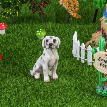 Drăguț Câine Dalmațian Zână Grădină Miniaturi Decoratiuni DIY Rasina de Artizanat Bonsai Terariu Figurina Mini Accesorii de Gradina