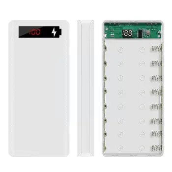 DIY Extern 8 x 18650 Baterie Power Bank Caz Coajă Cutie Cu XS Powerbank de Stocare Pentru Iphone Display Portabil 12 Baterie L F1O1