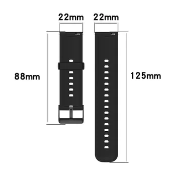 20mm/22mm curea Pentru Samsung Galaxy watch Active 2/3/46mm/42mm/de Viteze S3 Frontieră bratara de Silicon Huawei watch GT 2/2e/pro band