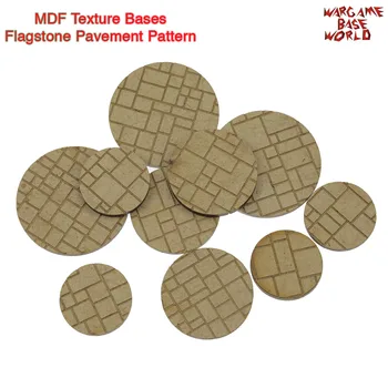 MDF Textura Baze - 25mm - 40mm Rotund Lespede de piatră de Pavaj Model Cărămizi Textura baze - Laser Tăiat lemn