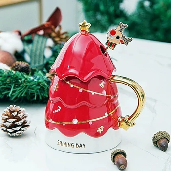 Pomul de crăciun Cana Minunat în Formă de Înaltă calitate Cana Ceramica Creative Ceașcă de Cafea Starbucks Cafea Ceai Lapte Cafea Cani