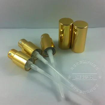 De aluminiu de aur pulverizator/ceață capac ,se poate potrivi cu parfum flacon de sticlă,cu gâtul dimensiune:18mm ,tip:18/410
