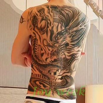Impermeabil Tatuaj Temporar Autocolant bărbați ansamblu de mari dimensiuni dragonul lup tatuaj autocolante flash tatuaj tatuaje false pentru femei 9