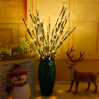 A CONDUS Ramura Salcie Lampa Florale, Lumini de Noapte 20 LED-Vaza Florale, Lumini, Acasă de Crăciun Petrecere Gradina Decor Interior