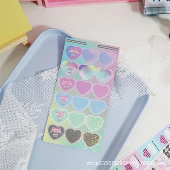 Coreeană Uri de Dragoste Drăguț Inima Autocolant Frame Carte de Fotografie Idol Card Foto DIY Decorare Kawaii Papetărie Autocolant Estetice