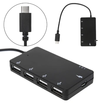 Tip C OTG 4 Port Hub Încărcare Adaptor Cablu Pentru smartphone, Tablet PC, Macbook