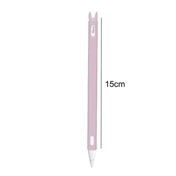 Drăguț Iepure Ureche Anti-scroll Silicon Moale Manșon de Protecție Husă de Caz Piele Peniță Acoperă pentru Apple i-Pad Pro Creion 2