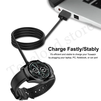 Incarcator USB Pentru Ticwatch Pro 3 Ultra GPS E3 Cablu de Încărcare de Andocare Pentru Ticwatch Pro 3 GPS X LTE Magnetic Wireless Portabil Adaptor