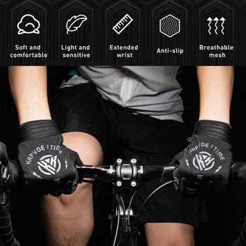 2021New Bărbați Femei Sport Ciclism Mănuși Anti-șocuri Biciclete Mănuși în aer liber Motocicleta Rulează MTB Drum Plin Degetul Mănuși de Biciclete