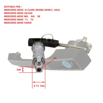 Mânerul ușii Kit de Reparare Potrivit pentru Mercedes G-CLASS (W460) (W461)(463) T1 LK/LN2 VARIO Mânerul Ușii de Blocare 4 Cilindri + 2 Chei