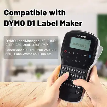 100buc 45013 45010 Compatibil Pentru Dymo D1 Eticheta Caseta 6-24mm 45018 40918 pentru Dymo LabelManager Filtru de 160 280 210 260P Printer